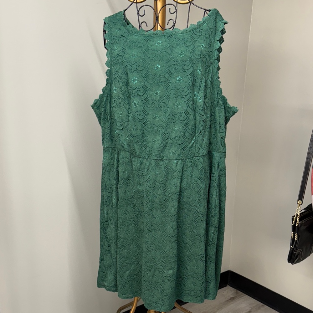 Lily Rose Green Lace Dress NWT